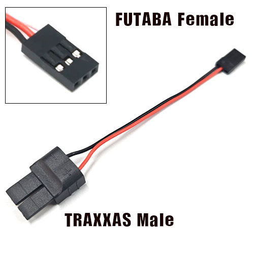 UP-ADP079 FUTABA Female to TRAXXAS Male adapter