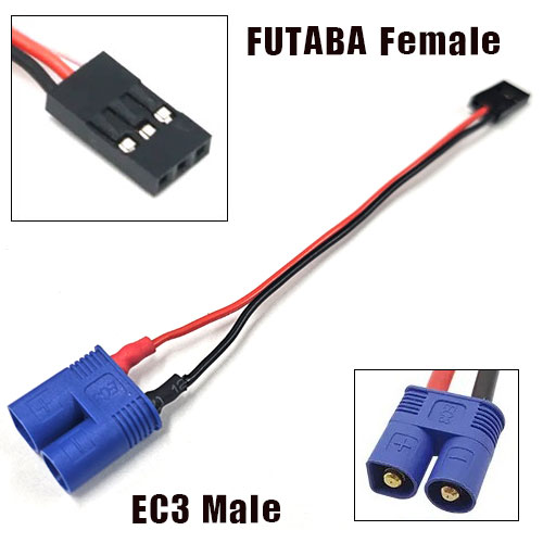 UP-ADP081 FUTABA Female to EC3 Male adapter