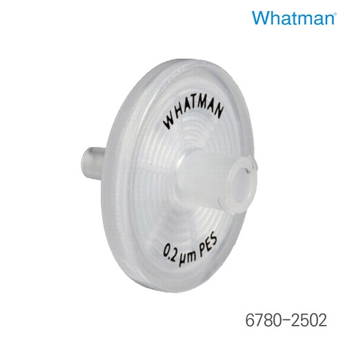 WHATMAN 일반 시린지필터 - PES Syringe Filter(대표상품코드 6780-2502)